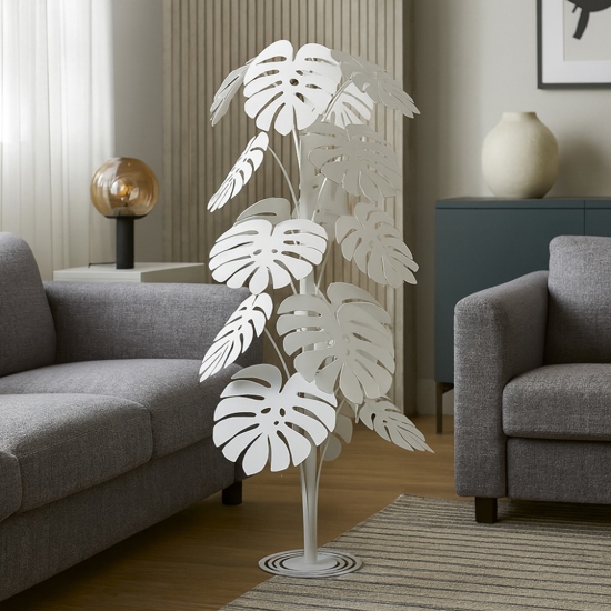 Grande pianta da terra bianca design moderno senza vaso