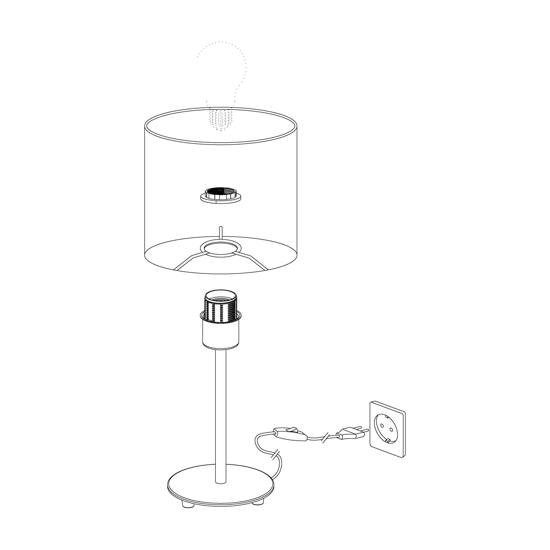 Lampada da tavolo moderna pasteri eglo