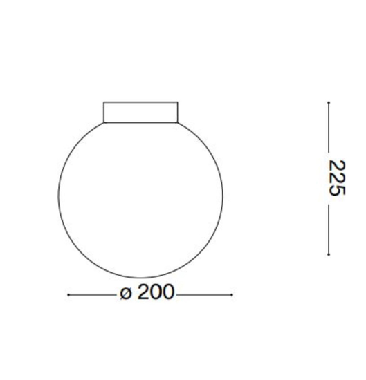 Carta ap1 d20 ideal lux applique carta 20cm effetto carta g9