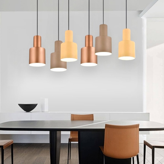 Lampadario moderno multicolor per tavolo da pranzo