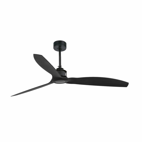 Ventilatore nero a soffitto a pale silenzioso 17mq