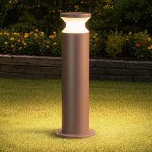 Torre pt1 h60 ideal lux lampione da esterno marrone per giardini