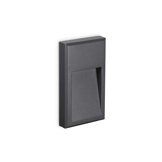 Febe-2 ap segnapasso led 6w 4000k da esterno ideal lux ip65 antracite