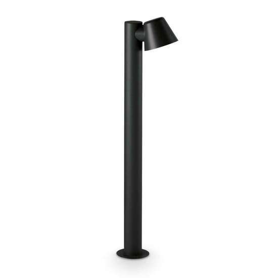 Ideal lux gas pt1 lampione da giardino nero moderno