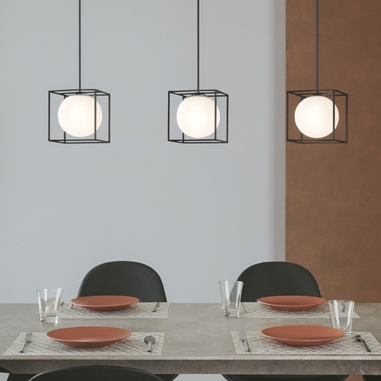 Lingotto sp3 single ideal lux lampadario per soggiorno nero