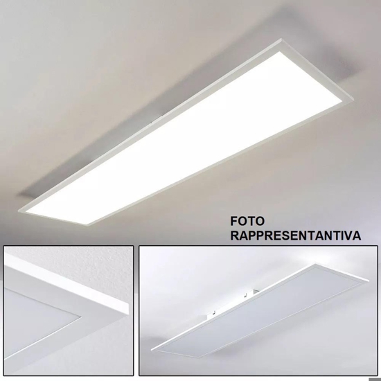 Pannello led 120x30 40w 4000k 5500 plafoniera eglo salobrena