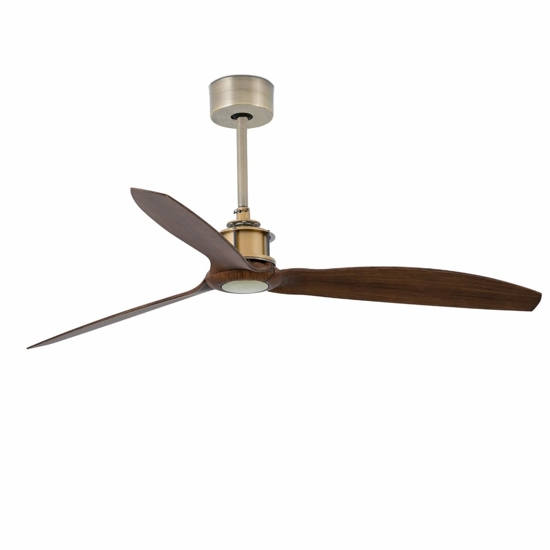 Ventilatore a pale da soffitto in ottone anticato 17mq