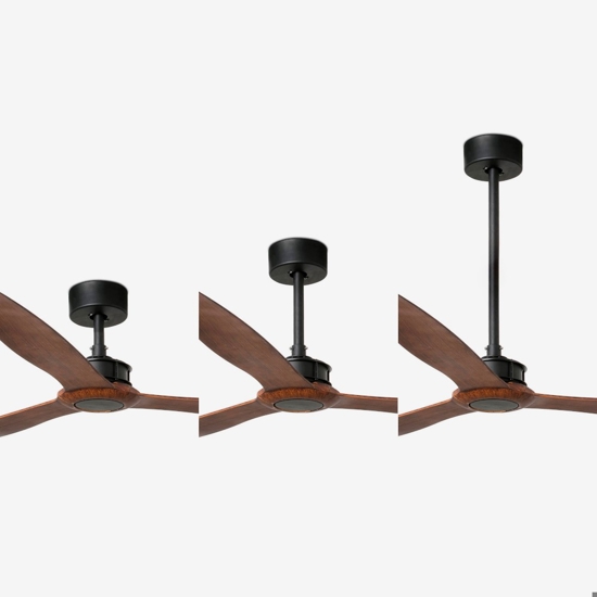 Ventilatore da soffitto 39mq pale marrone con telecomando