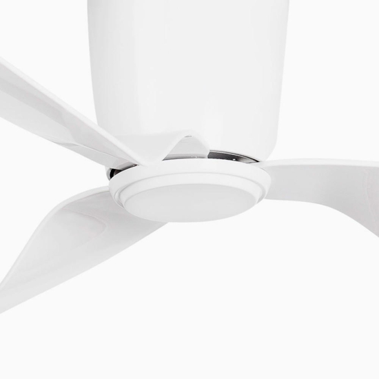 Ventilatore da soffitto silenzioso a pale bianco 28mq