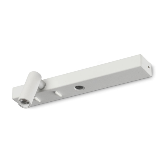 Ideal lux bonne nuit-1 ap applique bianca per comodino led 3000k
