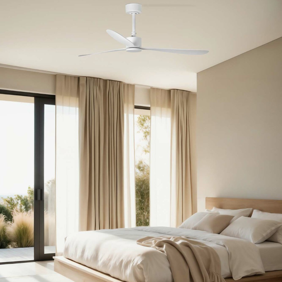Ventilatore da soffitto bianco app tuya snart ambienti 17-28mq