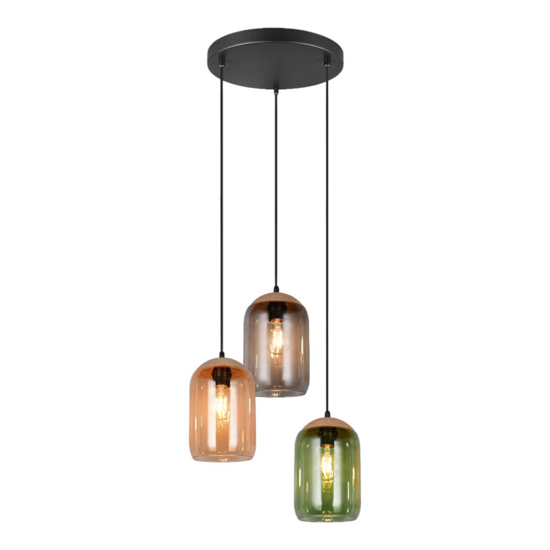 Lampadario per soggiorno moderno vetri multicolor