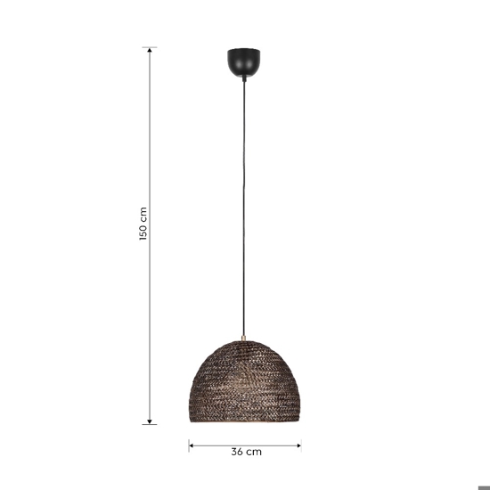 Lampadario cupola maglie di metallo ottone invecchiato