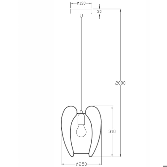 Lampada a sospensione oro opaco in metallo fabas luce camp