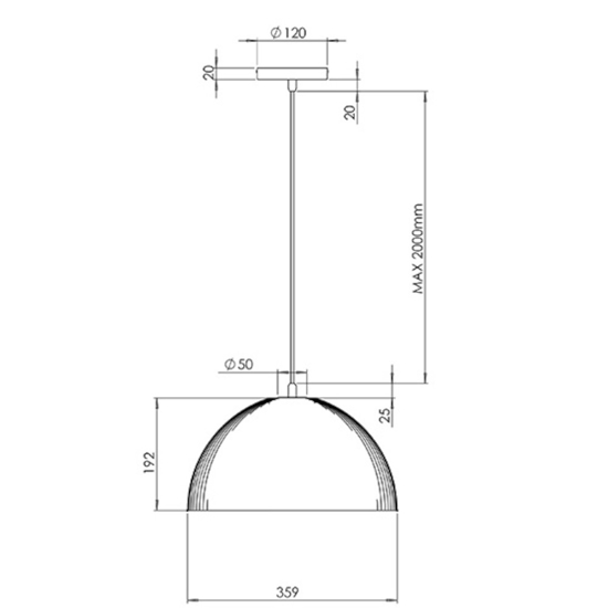 Lampadario per cucina moderna bordeaux cupola fabas luce carola