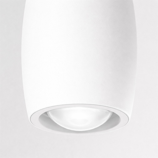 Lampadario coco bianco fabas luce per tavolo da pranzo led 35w 3000k