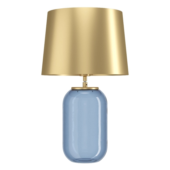 Lampada da tavolo in vetro ottanio per salotto cuite eglo