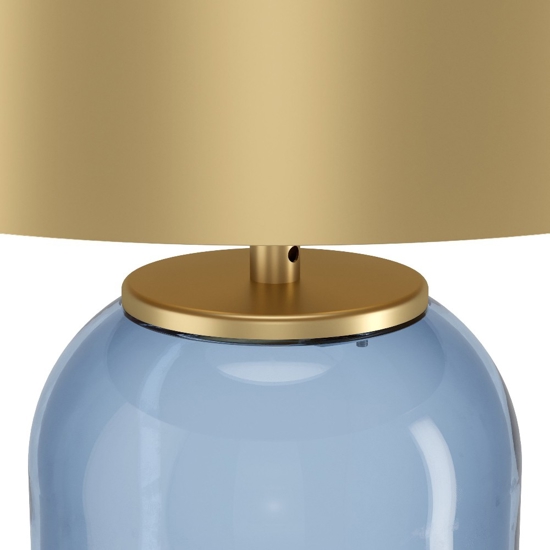 Lampada da tavolo in vetro ottanio per salotto cuite eglo