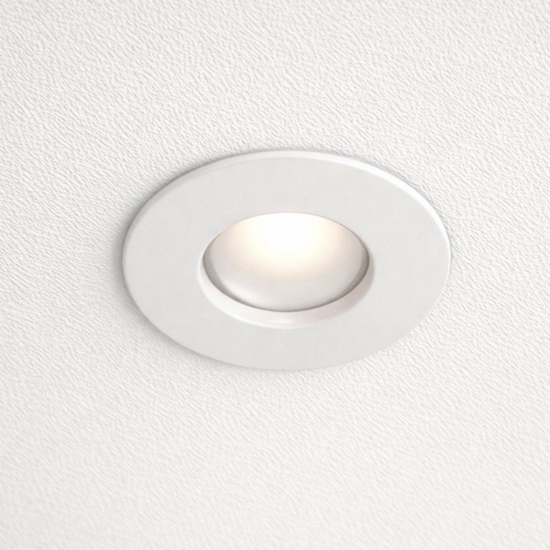 Life faretto da incasso per bagno doccia rotondo bianco
