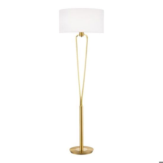 Lampada da terra oro per salotto stile contemporaneo