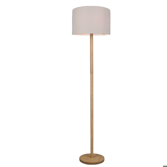Lampada da terra per soggiorno h162 cm in legno sottile