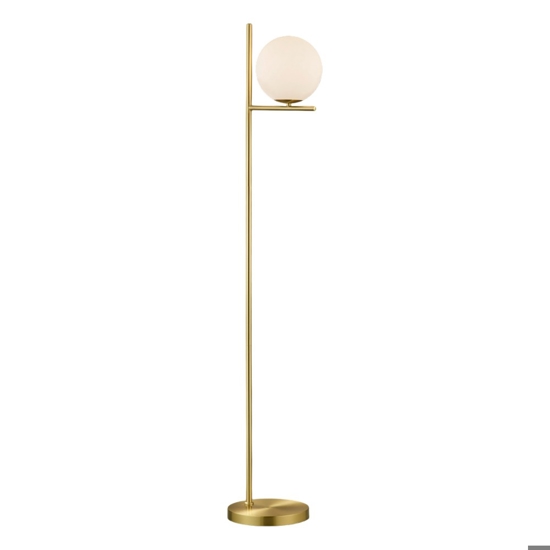 Lampada da terra moderna colore oro per salotto h150 cm