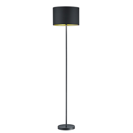 Lampada da terra nera dal design moderno minimale