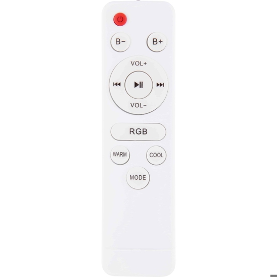Plafoniera da bagno bluetooth led rgb nera con cassa e telecomando
