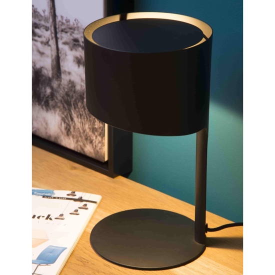 Lampada design moderna da comodino nera per camera da letto