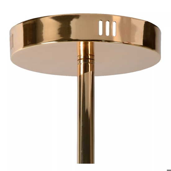 Lampadario oro sfere di vetro fume moderno per soggiorno