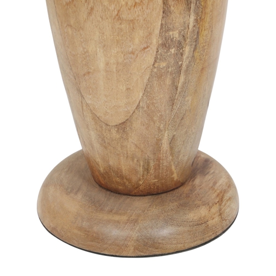 Lampada da terra piantana di legno per salotto paralume di juta