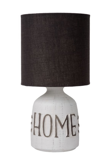 Lampada abat-jour da comodino shabby chic di ceramica