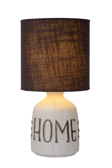 Lampada abat-jour da comodino shabby chic di ceramica