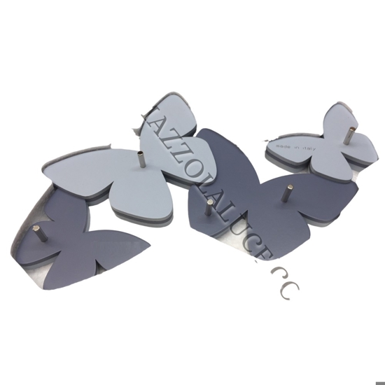 Appendichiavi da parete magnetico farfalle colore carta da zucchero