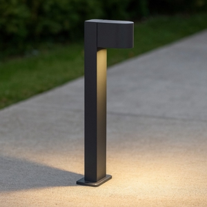 Lampione basso da giardino moderno antracite