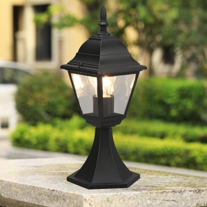 Lampioncino classico da giardino lanterna nero
