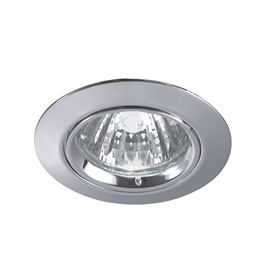 Faretto da incasso cartongesso metallo cromo gu10 rotondo