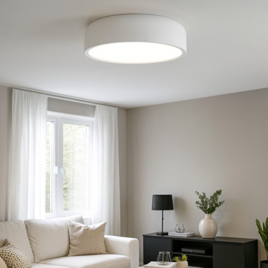 Plafoniera cupola bianca moderna da soffitto per cucina