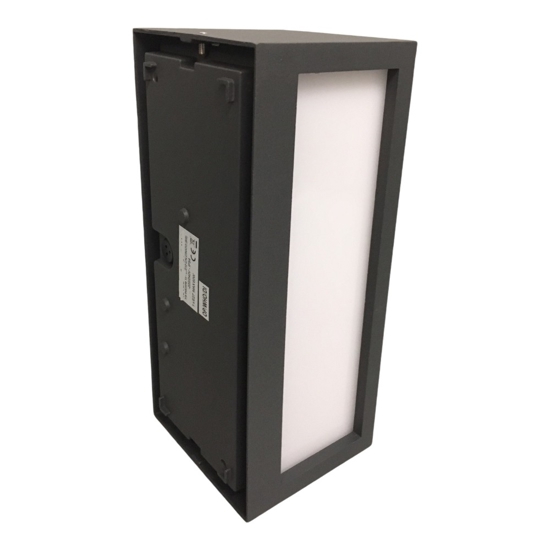 Applique da esterno rettangolare r7s antracite isyluce
