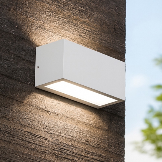 Isyluce applique deco per esterno bianco r7s