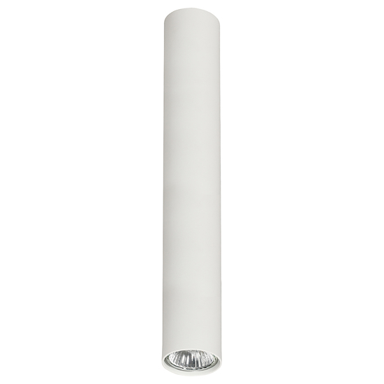 Cilindro da soffitto faretto bianco metallo 40cm