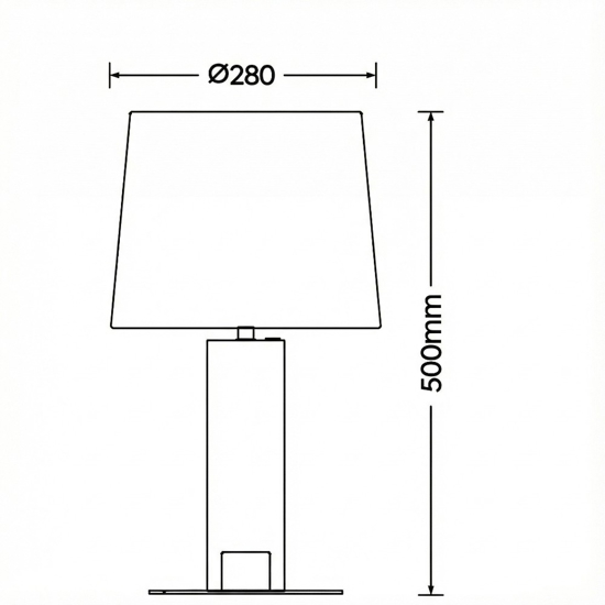 Lampada da tavolo di legno moderna paralume nero