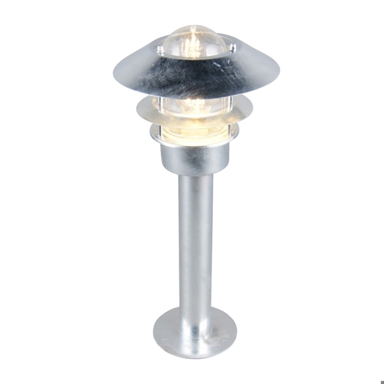 Lampioncino per esterno acciaio zincato ip44 anti corrosione salsedine
