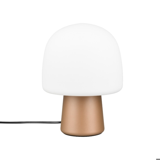 Lampada da comodino moderna colore caffe per camera da letto