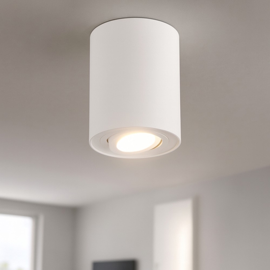 Faretto da soffitto moderno luce led orientabile bianco