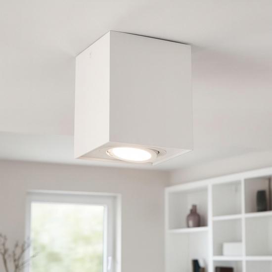 Faretto da soffitto orientabile bianco per ingresso