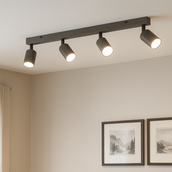 Plafoniera da cucina marrone luci orientabili