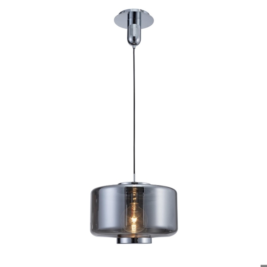 Lampadario moderno vetro colore grafite design