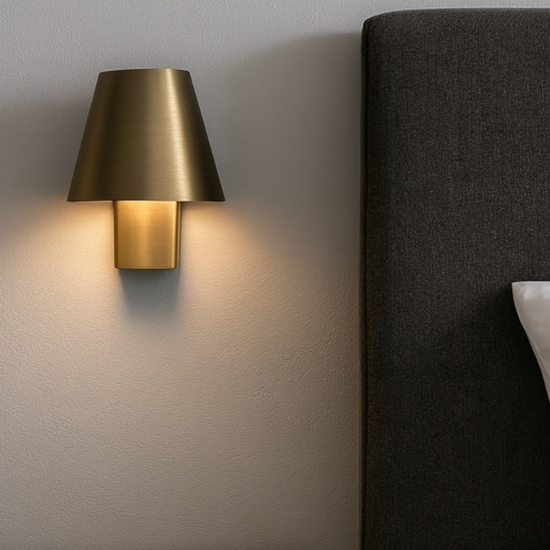 Applique per camera da letto moderna bronzo orientabile led 3w 3000k