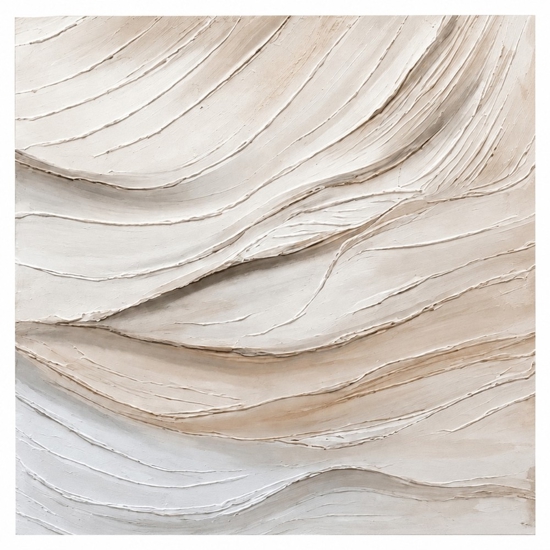Coppia di quadri astratti moderni pittura materica su tela per soggiorno bianco beige
